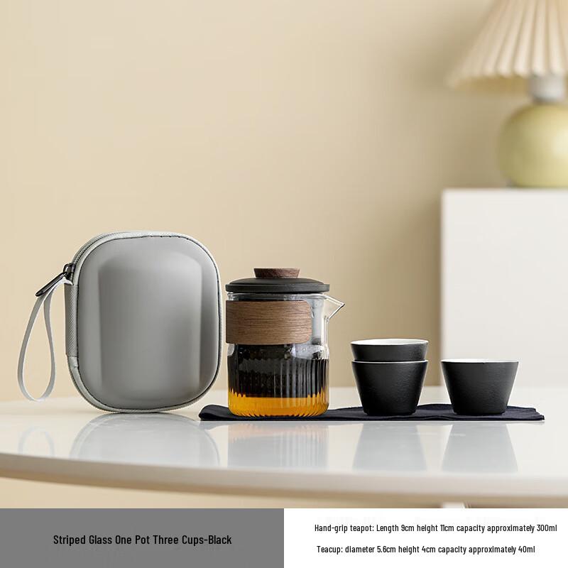 Shangqi Portable Glass Travel Tea Set