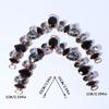 2pcs Acrylic Crystal Sandal Beach Slider Decorate Chain Removable DIY Herringbone Slipper Chain Shoe Flower Ladies