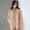 CARBAMMI Women's Mid-Length Loose Knit Cardigan