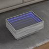  Coffee Table with LED, Grey Sonoma Oak, 70x50x30 Cm