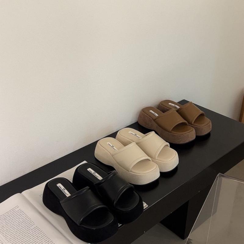Women's Summer 2025 One-Strap High Heel Sandals - Round & Open Toe, Soft-Thick Sole, Comfortable for Commute