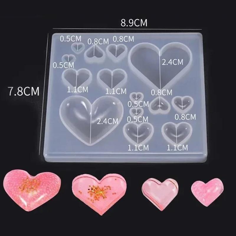 Heart Silicone Fondant Candy Mold Chocolate Mold Cake Moulds for Valentine's Day Mousse Cake Baking French Dessert Brownie
