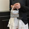 Bag women's bag 2025 autumn new Korean version fashion pleated shoulder bag pearl portable mini square bag