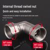 OIMG Thickened 1/2-Inch Swivel Elbow Connector