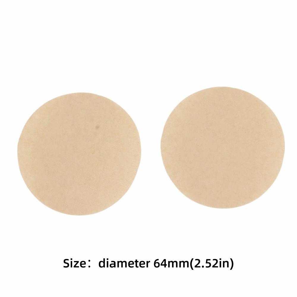 100pcs set 64mm Size Round Coffee Filter 100 Pcs Pack Round Shape Unbleached Coffee Filter Unbleached Nature Material