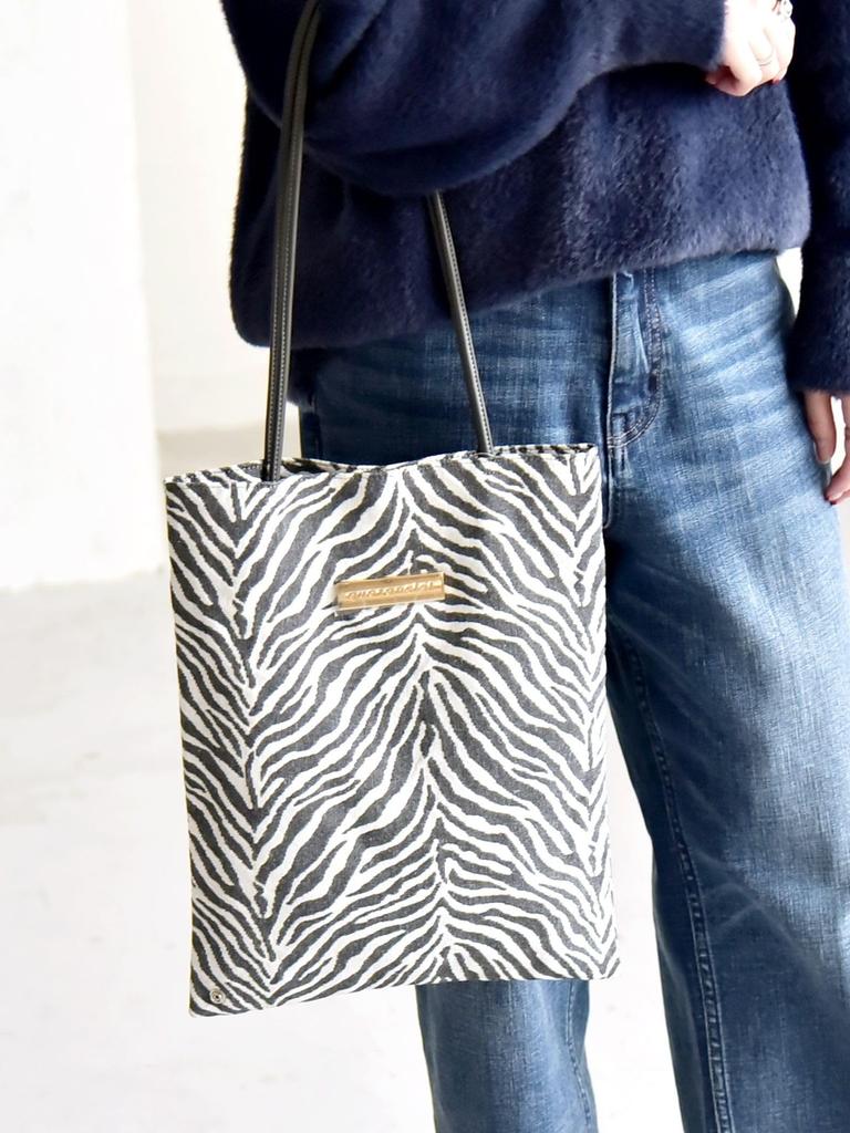 Caranciel Women's 2-Way Animal Tote Bag, 610020002, Charcoal Gray, One Size