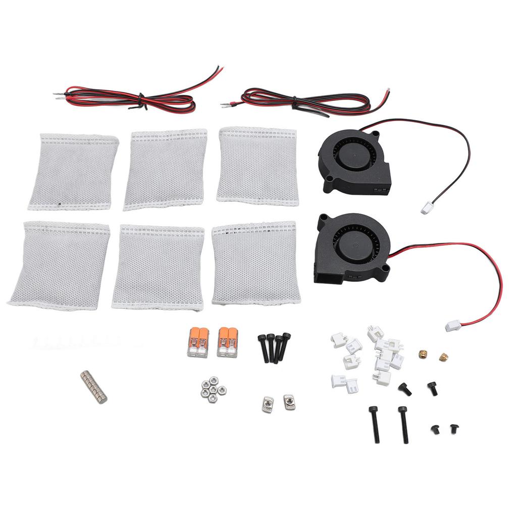 3D Printer Carbon Filters Refillable Quick Purification Durable Activated Carbon Filter with Fans Accessories for VORON