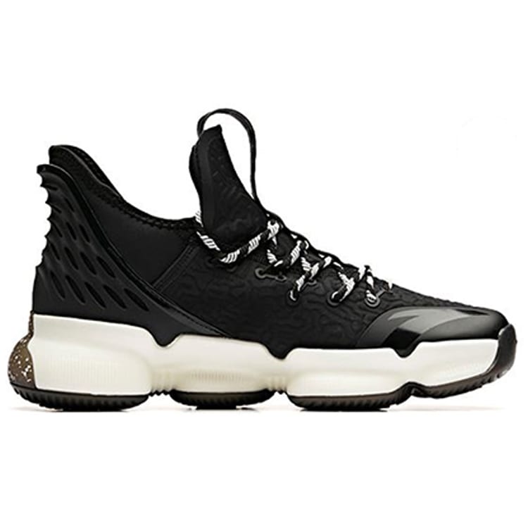 Anta Sky 2 Cushioning Slip Resistant Abrasion Resistant Low top Basketball Shoes Men's Black White 91931180-2