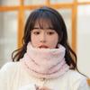 Women's Cotton Fleece Neck Warmer: Winter Scarf, Solid Color Gaiter, High Neck Protection, Windproof & Warm