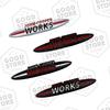BFZ1 Metal Car Body John Cooper Works Badge 3D Front Grill Emblem Rear Trunk Sticker For Mini Cooper S R55 R56 R60 R61 Auto Accessory