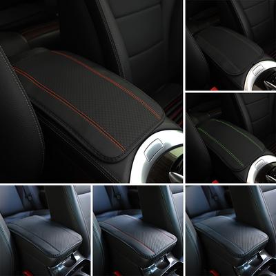 Universal Car Interior Center Console Armrest Pad PU Leather Auto Armrest Console Cover Box Mat Auto Armrests Storage Box Mats