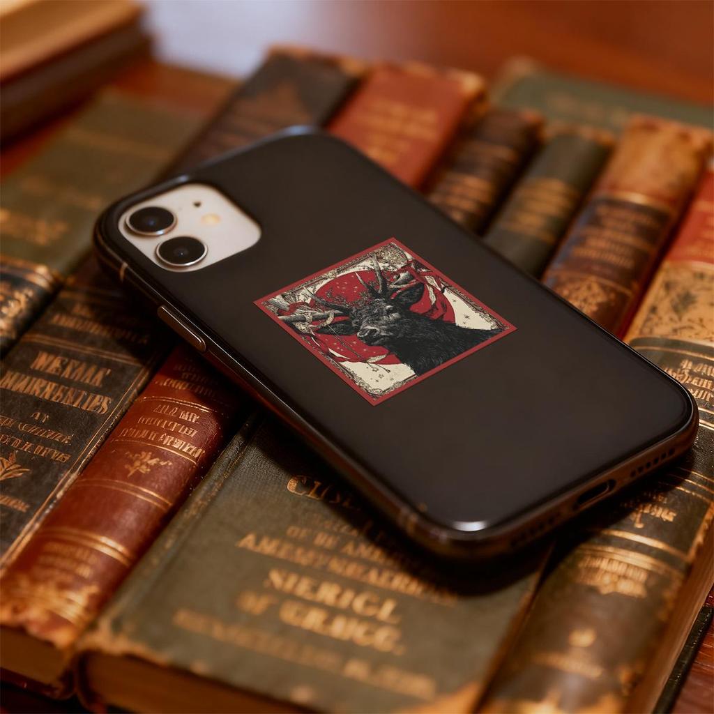 Gothic Cat Tarot Stickers: 40 Dark Doodle Designs for Journal, Phone, or Notebook