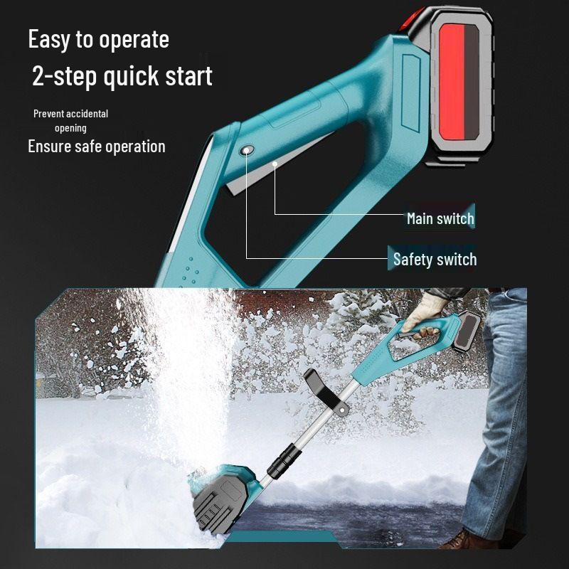 Foldable Handheld Lithium Battery Snow Sweeper - Portable Home Snow Remover