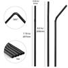 100Pcs Plastic Straws Drinking Disposable Rietjes 21cm Long Flexible Cocktail Straw For Kitchen Beverage Accessories