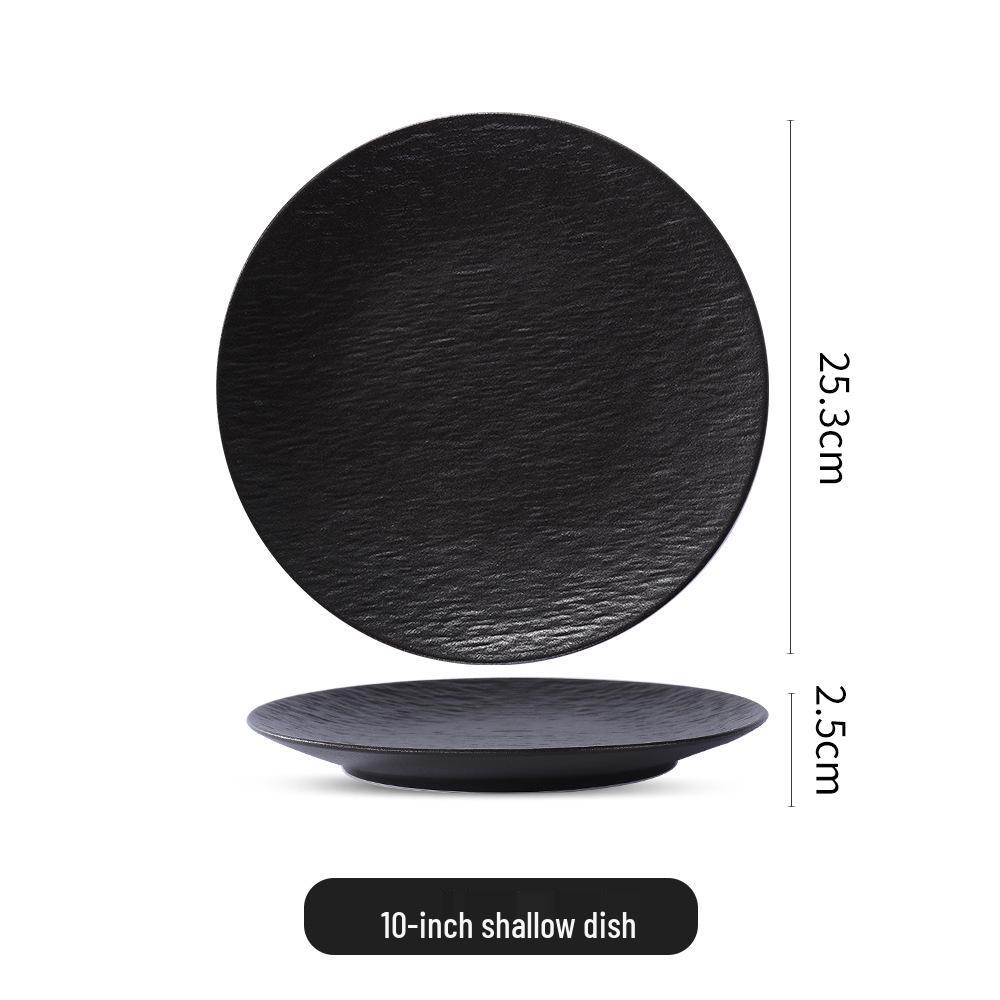 Retro Japanese Ceramic Steak and Sushi Plate