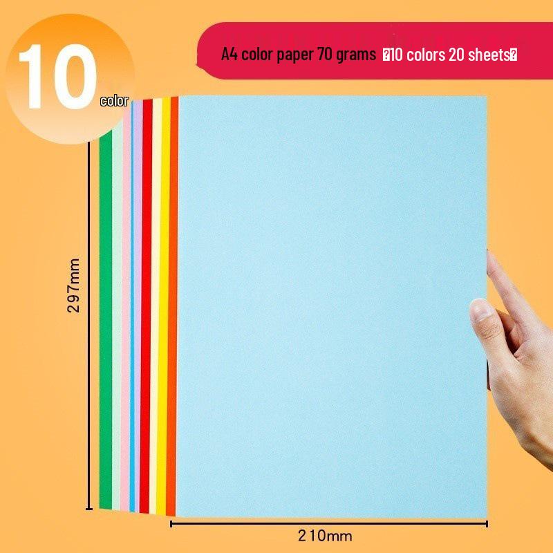 

Кольоровий папір формату А4 для друку, рукоділля та орігамі - 80 г/м²