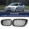 High-Quality ABS Diamond Kidney Grill Meteor Style For BMW E46 4 Door 4D 3 Series 2002 2003 2004 2005 Replacement Grille