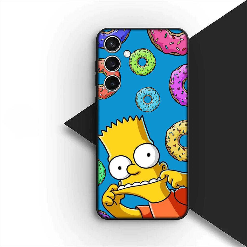 Barts Cartoon S-Simpsons Silicone Phone Cover for Xiaomi Poco C75 C65 C71 C85 X7 X6 M7 F7 F8 Ultra F6 Pro Soft Case