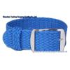 Pulseira de Relógio Impermeável de Malha Perlon Preta - 16mm Nylon Tecido para Crianças e Mulheres, Em Estoque