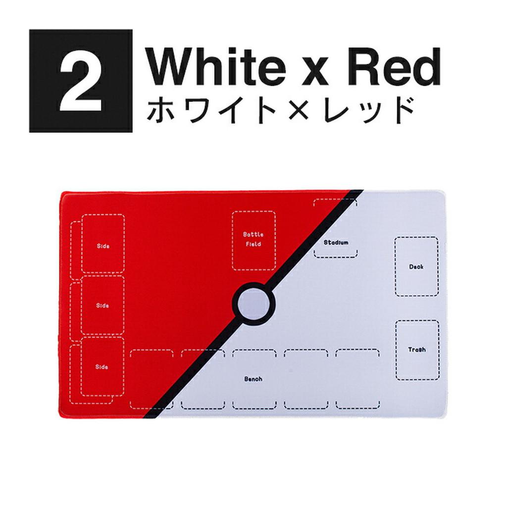 Team Rocket Logo TCG Playmat Nonslip Black Red Desk Mat 30x80x0.2cm
