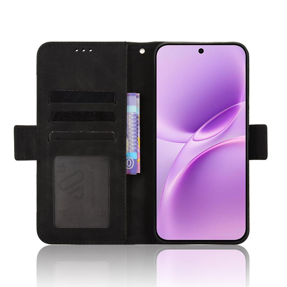 Flip Case for Vivo V70 FE, Card Slot, Black