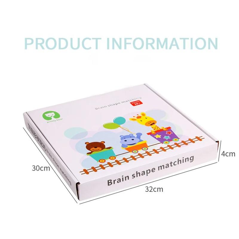 Children Shape Matching Montessori Toys Color Cognition Hand-eye Coordination Logical Thinking Training Interactive Board Games