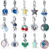 Charms Fit Original Bracelet Real S925 Sterling Silver Beads Luminou Pendants Firefly Ocean Series Dangle Fine Jewelry