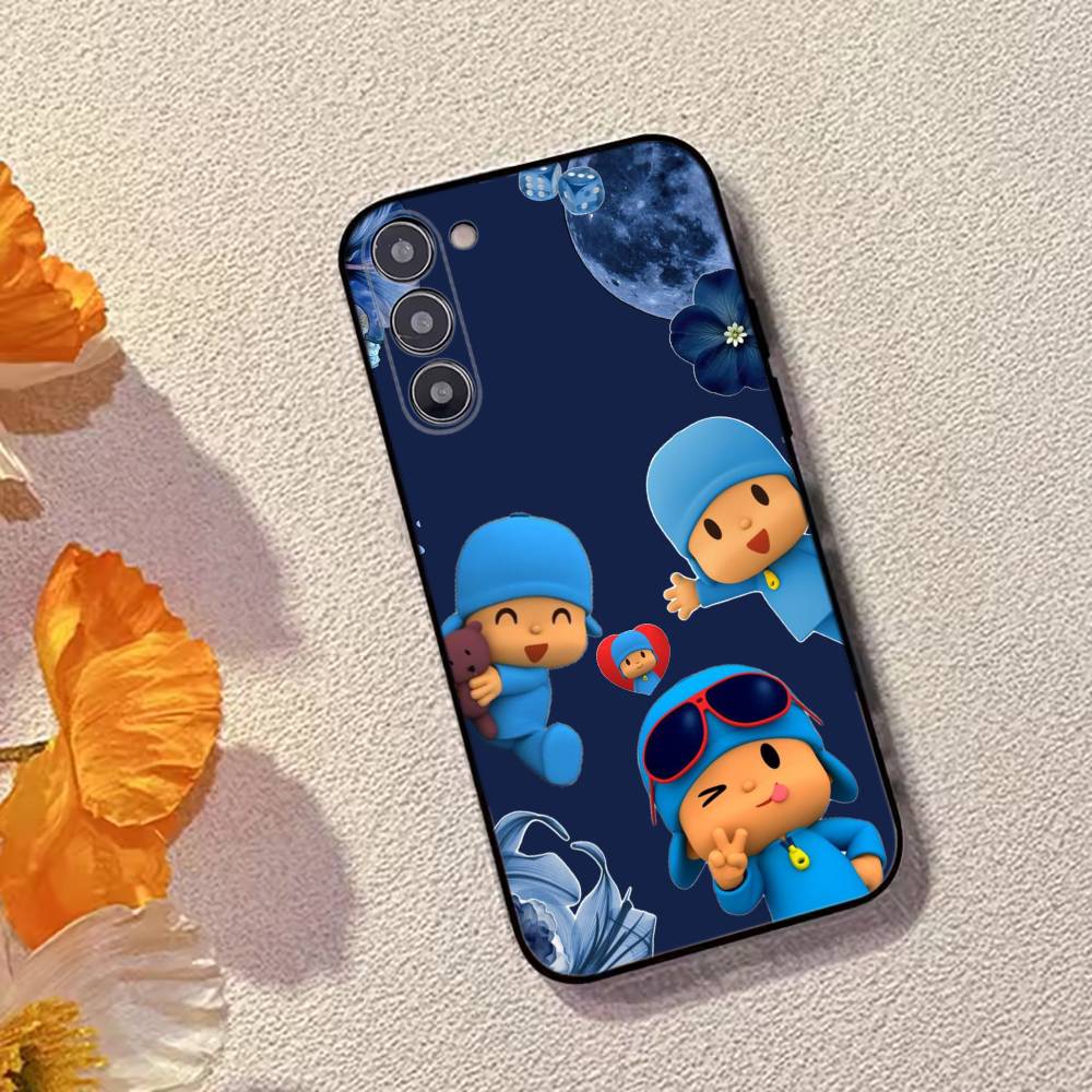 

Cute Cartoon P-Pocoyos Phone Case For Samsung Galaxy A73,A72,A71,A70,A53,A52,A51,Others Soft Black Cover Samsung a30 a20