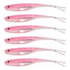 6Pcs Soft Silicone Baits Floating Fishing Lure Fork Tail Swimbaits Lures Soft Artificial Baits Fishing Tackles Enduring
