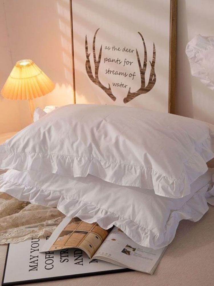 

Наволочка 48x74 см Модные скандинавские приятные для кожи удобные оборки бытовые студенческие общежития защитные пылезащитные чехлы 40x60cm