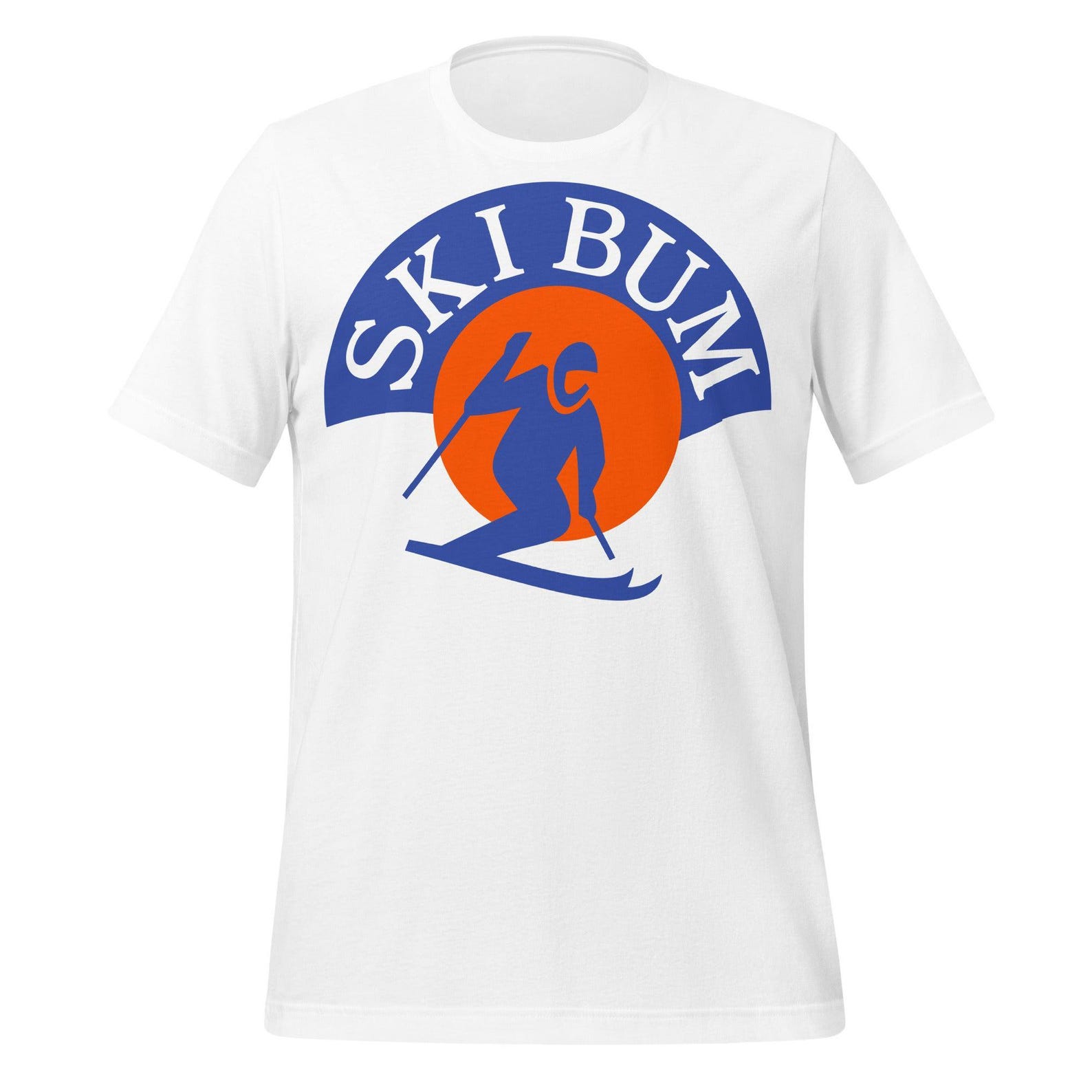 Retro Ski Bum T-Shirt, Vintage Style (Unisex S-XXL) L