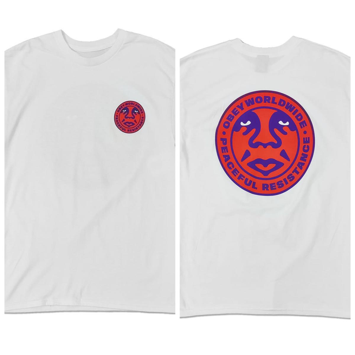 

Peaceful Resistance 2 Tee Skateboard Loose Crew Neck Trendy Men s and Women s Short Sleeve T-Shirt Versatile 3XL