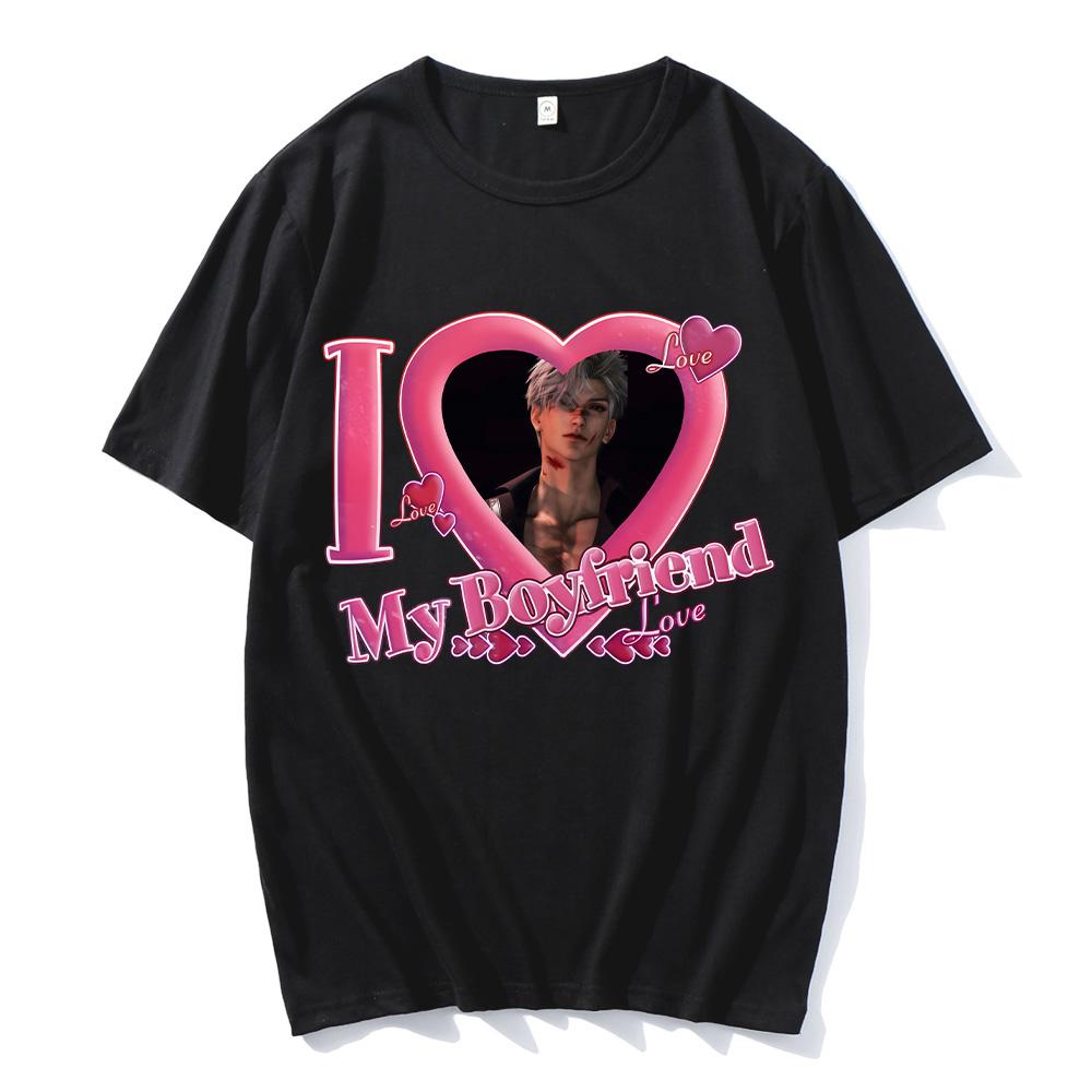 

I Love My Boyfriend Sylus T-shirts Love and Deepspace Hot Game Tshirts Valentines Day Perfect Top Women Fashion New Clothing Tee 4XL