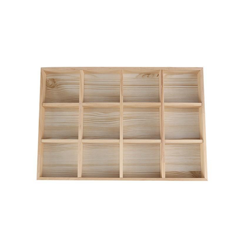 1Pcs Wooden Stackable Exquisite Jewelry Display Holder Portable Ring Earrings Necklace Organizer