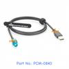 USB To HSD LVDS Cable HSD 4 Pin Z Code Female To USB 2.0 A Male Car Head Unit Control Screen RCC NAC Cable for Peugeot 206 207