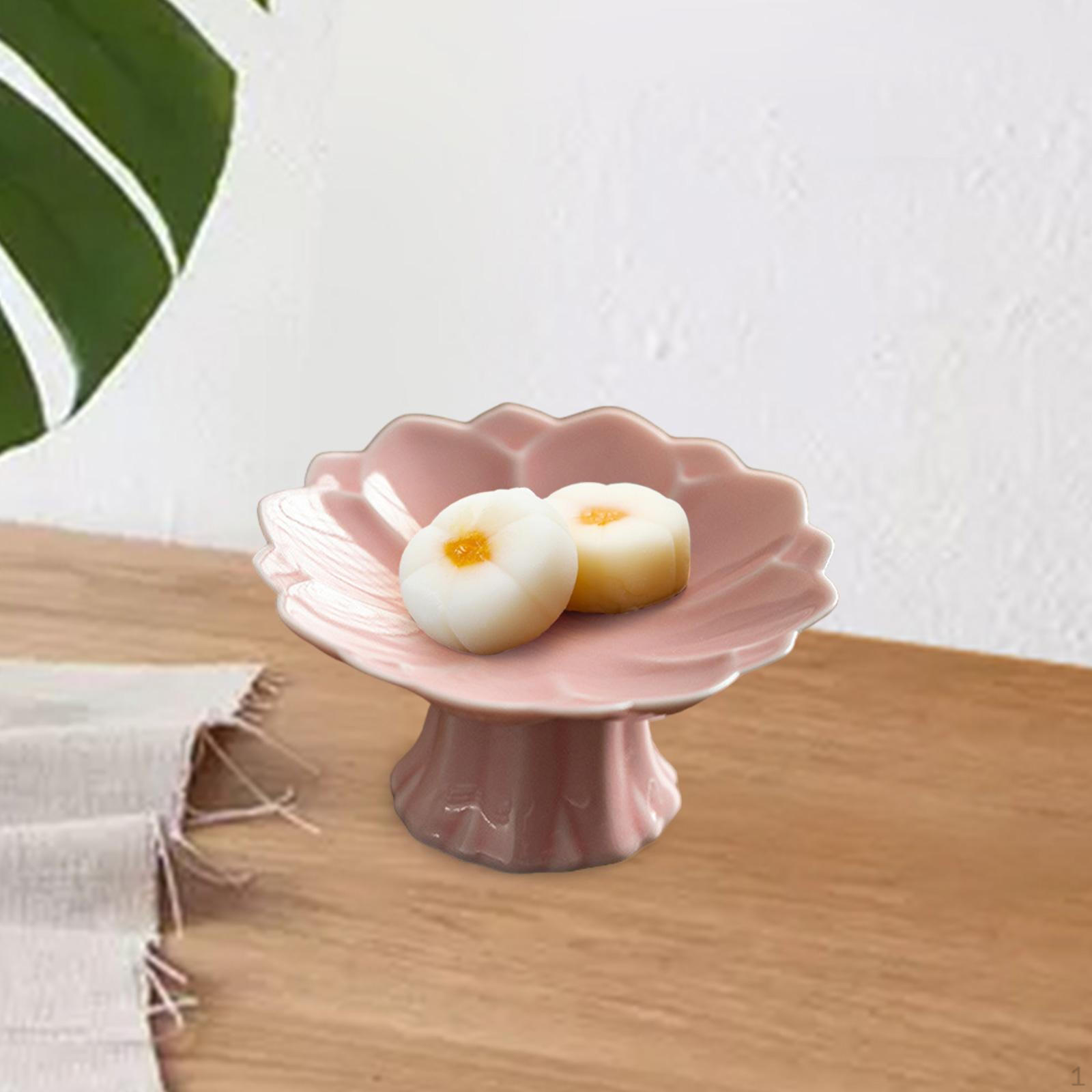 

Керамический поднос, сервировочное блюдо, украшение, элегантная современная тарелка с фруктами для кексов розовый