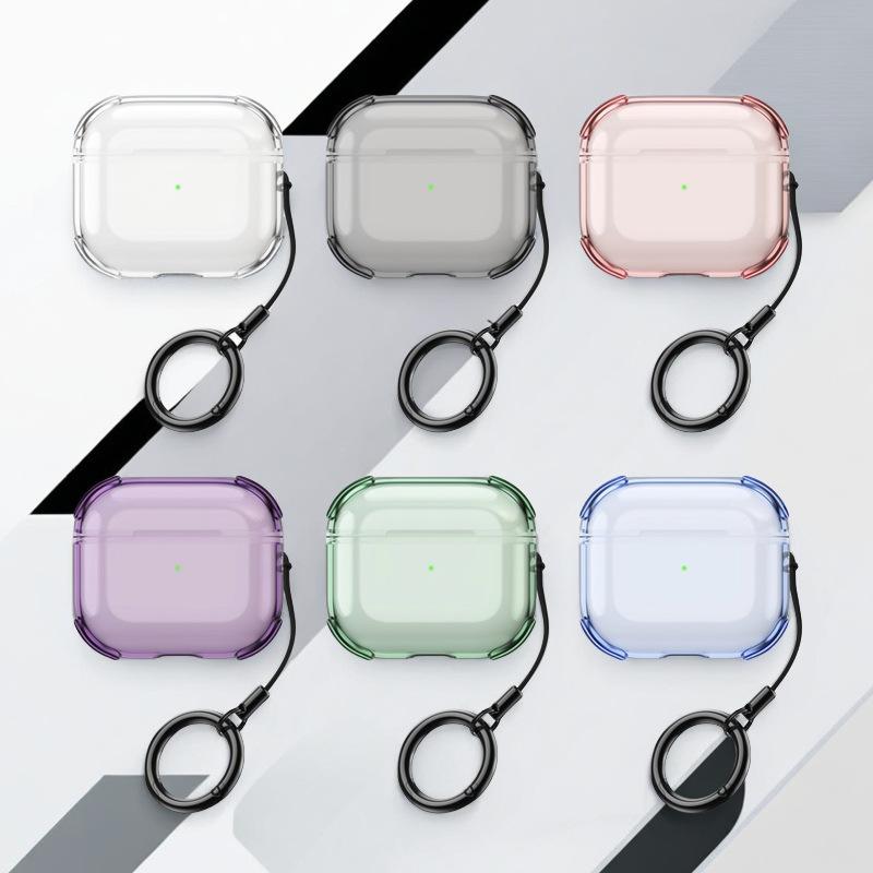 Clear Case For AirPods Pro 3 with Lanyard Keychain&Cleaning Kit Shockproof Protective Case Cover For AirPods Pro 3rd Generation
