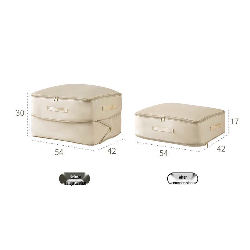 Compressible Storage Bag for Quilts, Jackets, and Bedding