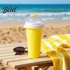 Food Grade Silicone Slush Cup Maker Cup  Portable Squeeze Ice Smoothie Refreshing Slushie with Lid  for Juice Milk Soda Family Summer