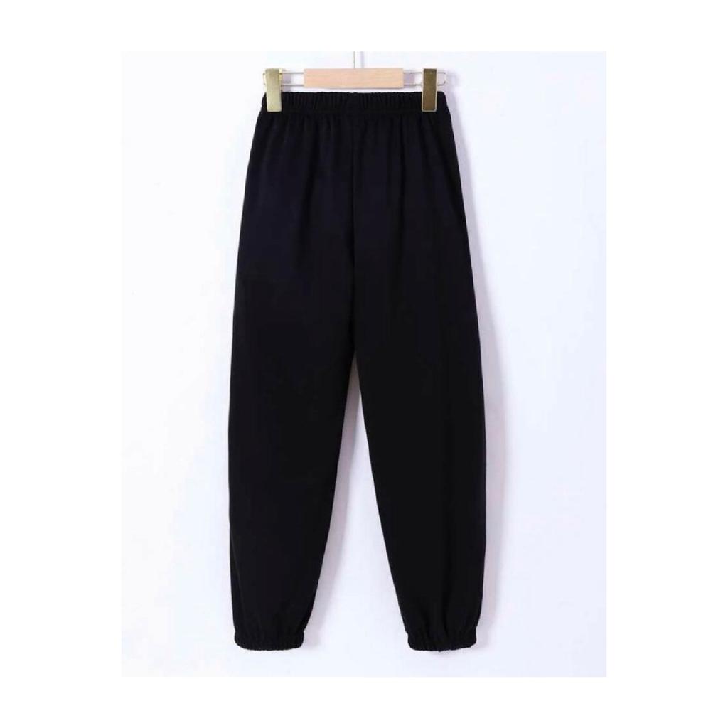 Women's Black Teddy Bear Printed Jogger Sweatpants