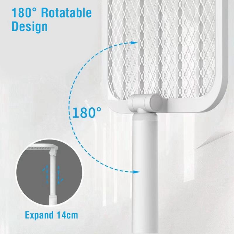 A99G-Folding Electric Mosquito Swatter Can Repel Mosquitoes And Fly Swatter Lithium Retractable Battery USB Charging Base