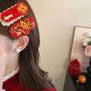 Hair Clip Chinese Yuanbao Horse Hairpin Hanfu New Year Red Hairpin  Horse New Year Gift