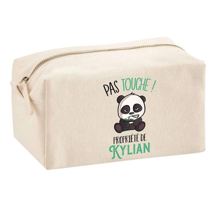 Trousse multifonction Kylian Pas Touche Panda Cadeau Anniversaire Noël Collègue Humour Idée | Trousse Scolaire Fournitures Bureau