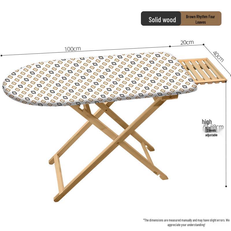 Premium Solid Wood Folding Ironing Board