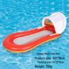 Inflatable PVC Float Recliner: Foldable Striped Swimming Bed