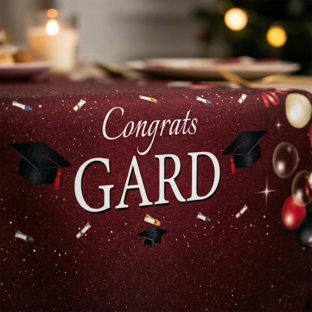 Tablecloth Graduation Party Event Indoor Dining Activity Table Decoration Items Table Flag