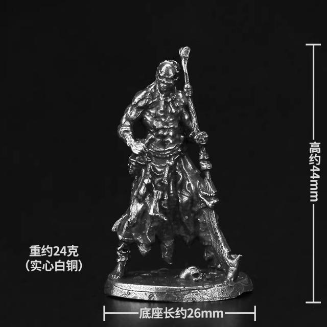 Paintable Metal Tribal Giant Figure Fantasy Warrior Soldier Model Handmade Collectible Toy Gift for Boys Tabletop Game Decor