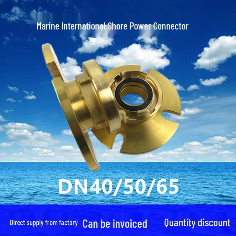 Marine Sewage Flange Connection with DN50/DN65 Copper & Stainless Steel Screws Rubber Gasket