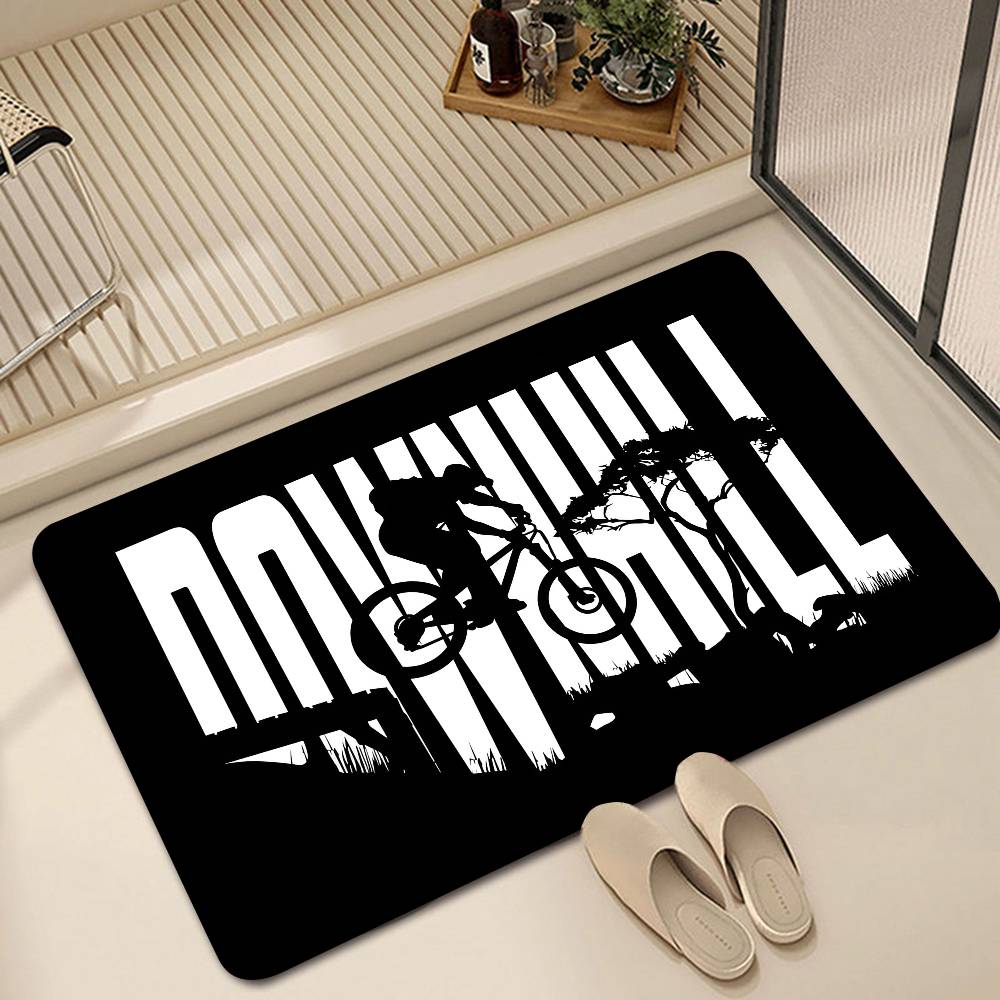 Downhill Mountain Biking Floor Mat Suitable For Living Room Kitchen Bathroom Non-slip Mat Household Foot Mat