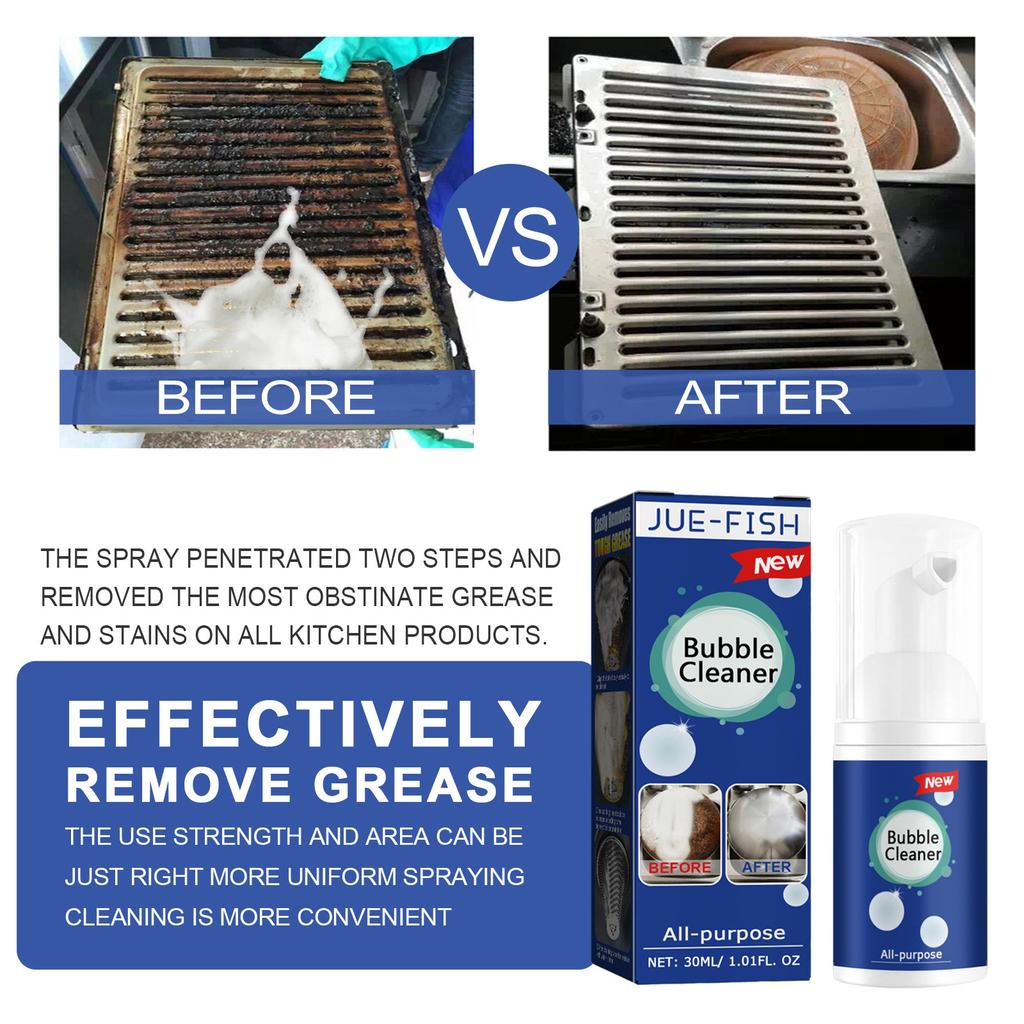 JUE FISH Oil-cleaning multi-functional foam cleaning supplies Kitchen heavy-duty foam cleaning supplies